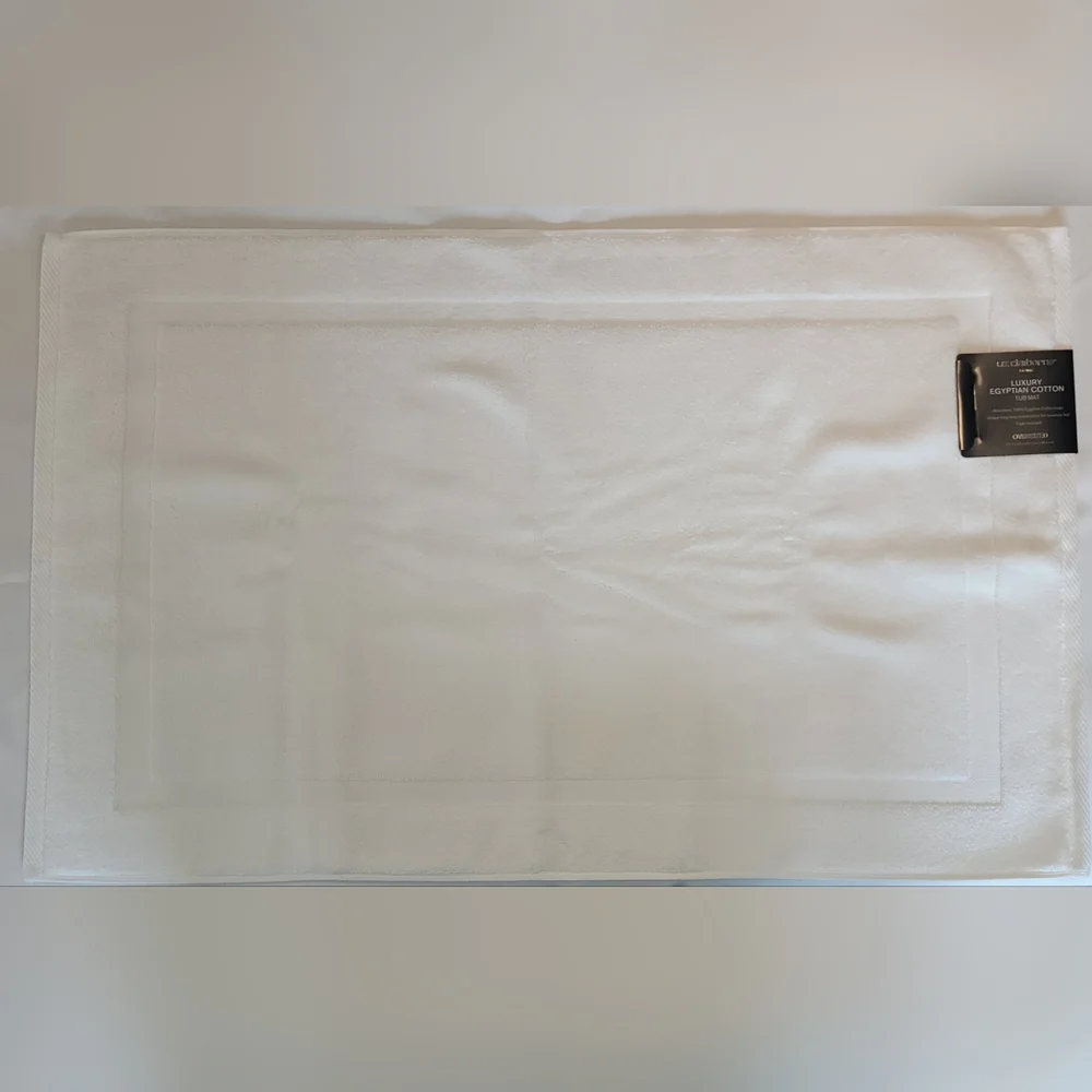 Liz Claiborne Bright White Egyptian Cotton Bath Mat